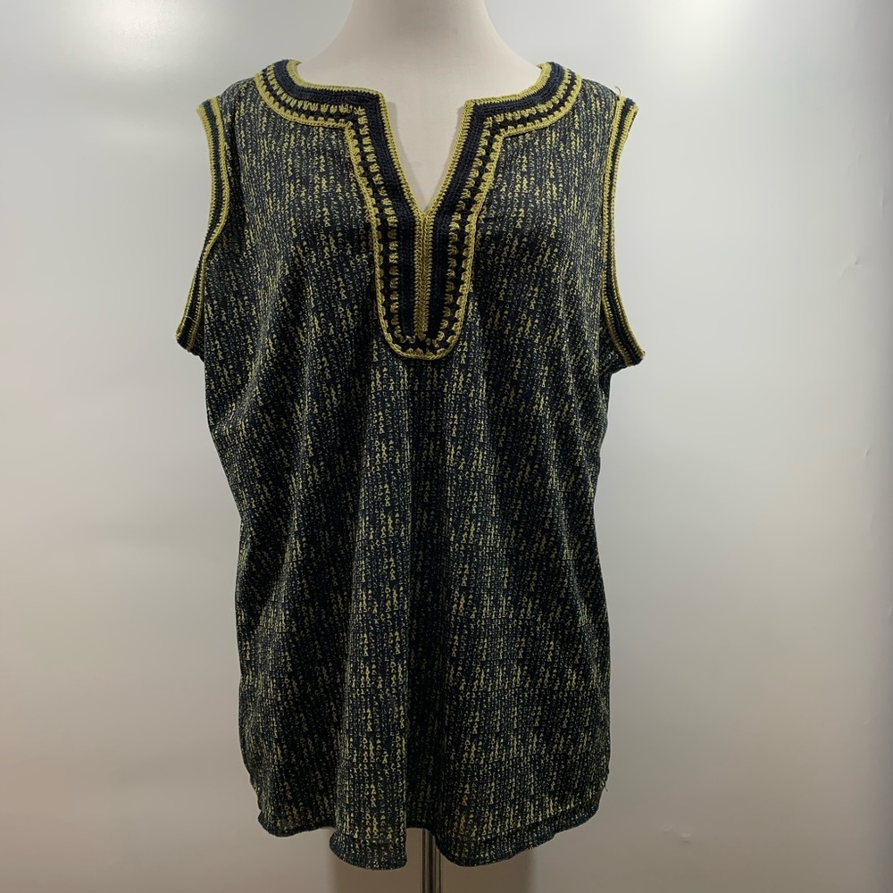 JONES NEW YORK V-Neck Top Size 2X